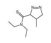 N,N-diethyl-4-methyl-4,5-dihydro-3H-pyrazole-3-carbothioamide结构式