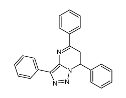 3,5,7-triphenyl-6,7-dihydrotriazolo[1,5-a]pyrimidine Structure