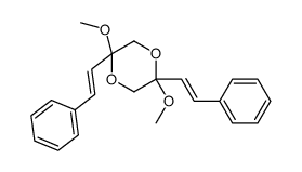 2,5-dimethoxy-2,5-bis(2-phenylethenyl)-1,4-dioxane Structure