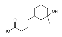 4-(3-hydroxy-3-methylcyclohexyl)butanoic acid Structure