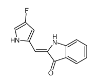 (2E)-2-[(4-fluoro-1H-pyrrol-2-yl)methylidene]-1H-indol-3-one Structure