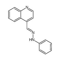quinoline-4-carbaldehyde phenylhydrazone结构式