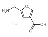 5-Aminomethyl-furan-3-carboxylic acid hydrochloride结构式