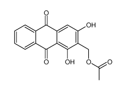 (1,3-dihydroxy-9,10-dioxoanthracen-2-yl)methyl acetate结构式