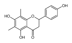 4H-1-Benzopyran-4-one, 2,3-dihydro-5,7-dihydroxy-2-(4-hydroxyphenyl)-6,8-dimethyl结构式