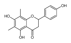 4H-1-Benzopyran-4-one, 2,3-dihydro-5,7-dihydroxy-2-(4-hydroxyphenyl)-6,8-dimethyl structure