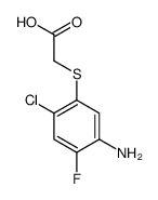2-(5-amino-2-chloro-4-fluorophenyl)sulfanylacetic acid Structure