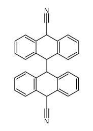 9,10,9',10'-tetrahydro-[9,9']bianthryl-10,10'-dicarbonitrile结构式