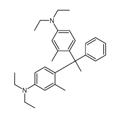 4-[1-[4-(diethylamino)-2-methylphenyl]-1-phenylethyl]-N,N-diethyl-3-methylaniline结构式