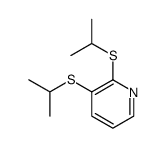 Pyridine, 2,3-bis[(1-methylethyl)thio] Structure