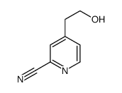 4-(2-hydroxyethyl)pyridine-2-carbonitrile结构式