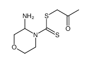 2-oxopropyl 3-aminomorpholine-4-carbodithioate结构式