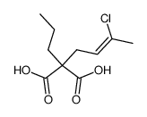 (3-chloro-but-2-enyl)-propyl-malonic acid Structure