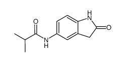 N-(2-oxo-indolin-5-yl)-isobutyramide结构式