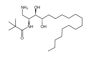 (1'S,2'R,3'S)-N-(1-aminomethyl-2,3-dihydroxyheptadecyl)-2,2-dimethylpropionamide结构式