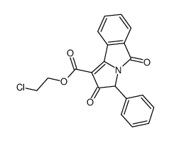 2,5-Dioxo-3-phenyl-2,5-dihydro-3H-pyrrolo[2,1-a]isoindole-1-carboxylic acid 2-chloro-ethyl ester Structure