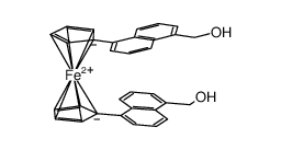 1,1'-bis[5-(hydroxymethyl)-1-naphthyl]ferrocene Structure