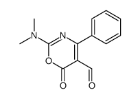 2-(dimethylamino)-6-oxo-4-phenyl-1,3-oxazine-5-carbaldehyde结构式