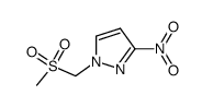 1-((methylsulfonyl)methyl)-3-nitro-1H-pyrazole结构式