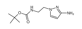 1-(2-ethyl-carbamic acid t-butylester)-3-amino-1H-pyrazole结构式