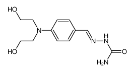 4-[bis-(2-hydroxy-ethyl)-amino]-benzaldehyde-semicarbazone Structure