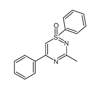 3-methyl-1,5-diphenyl-1H-1λ4,2,4-thiadiazine 1-oxide结构式