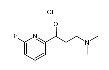 N,N-dimethyl[3-(6'-bromo-2'-pyridyl)-3-oxopropyl]ammonium chloride结构式