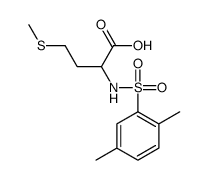 2-(2,5-二甲基苯磺酰胺基)-4-(甲基硫烷基)丁酸结构式