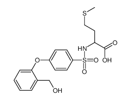 2-[[4-(2-甲氧基苯氧基)苯基]磺酰基氨基]-4-甲基硫烷基丁酸结构式