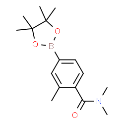 4-(dimethylcarbamoyl)-3-methylphenylboronic acid pinacol ester Structure