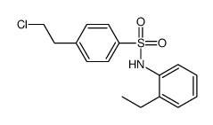 4-(2-chloroethyl)-N-(2-ethylphenyl)benzenesulfonamide结构式