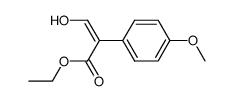 ethyl 3-hydroxy-2-(4-methoxyphenyl)prop-2-enoate结构式