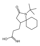 3-(1-tert-butyl-2-oxo-1-azaspiro[4.5]decan-4-yl)propanamide结构式