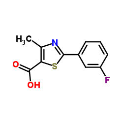 2-(3-Fluorophenyl)-4-methyl-1,3-thiazole-5-carboxylic acid Structure