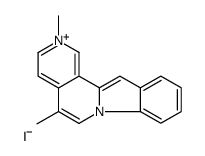 2,5-dimethylindolo[2,1-a][2,7]naphthyridin-2-ium,iodide结构式