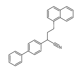 2-[Biphenylyl-(4)]-4-[naphthyl-(1)]-butyronitril Structure