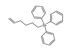 Hex-5-enyl-triphenyl-silane Structure