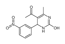 5-acetyl-6-methyl-4-(3-nitrophenyl)-3,4-dihydro-1H-pyrimidin-2-one Structure