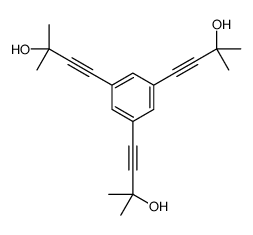 4-[3,5-bis(3-hydroxy-3-methylbut-1-ynyl)phenyl]-2-methylbut-3-yn-2-ol结构式