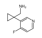 [1-(4-fluoropyridin-3-yl)cyclopropyl]methanamine Structure