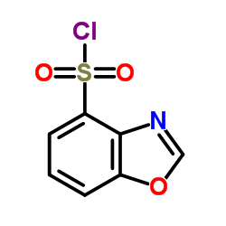 1,3-Benzoxazole-4-sulfonyl chloride结构式