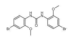 N,N'-bis-(4-bromo-2-methoxy-phenyl)-urea结构式