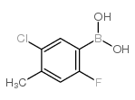 5-CHLORO-2-FLUORO-4-METHYLPHENYLBORONIC ACID Structure