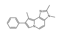 2,3,9-trimethyl-8-phenyl-3H-imidazo[4,5-g]indolizine结构式