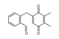 2-(2-formylbenzyl)-5,6-dimethyl-1,4-benzoquinone Structure