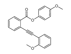 4-methoxyphenyl 2-((2-methoxyphenyl)ethynyl)benzoate结构式
