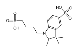 2,3,3-trimethyl-1-(4-sulfobutyl)-2H-indole-5-sulfonic acid结构式