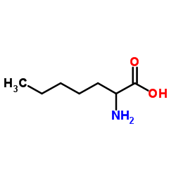 2-Aminoheptanoic acid structure