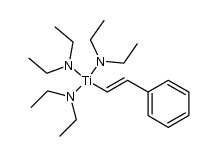 tris(diethylamino)(styryl)titanium Structure