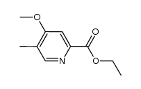 4-methoxy-5-methyl-pyridine-2-carboxylic acid ethyl ester结构式